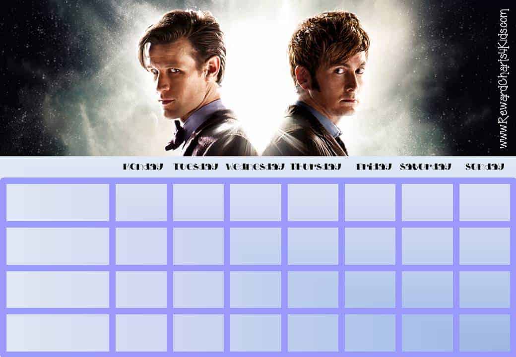 Doctor Who Behavior Charts Doctor Who Behavior Charts