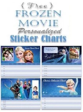 Frozen Sticker Charts