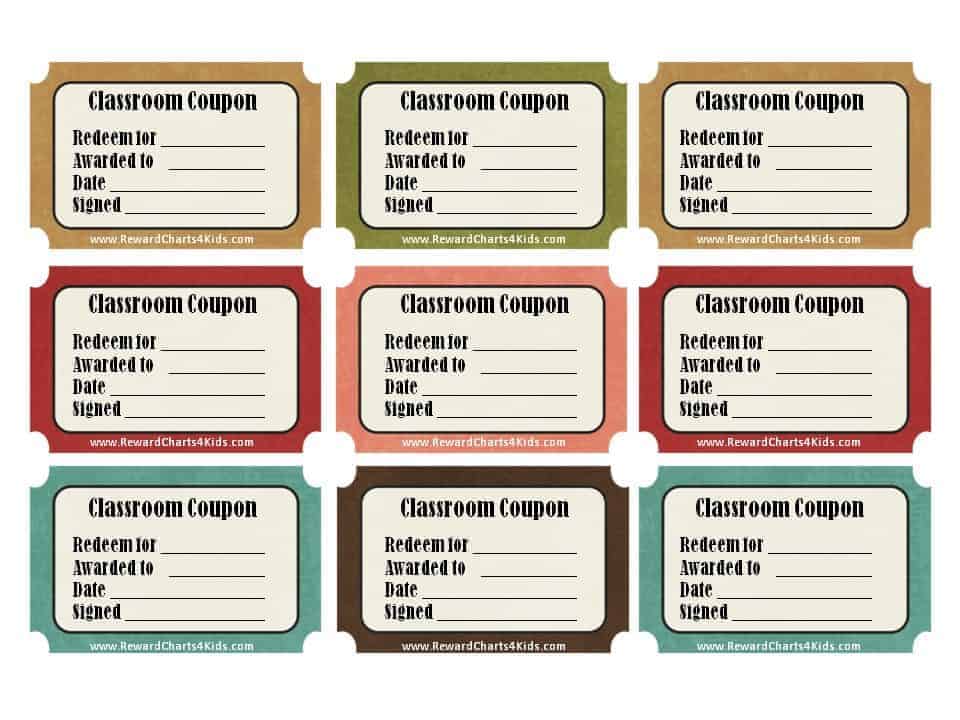 Classroom Reward Charts Printable