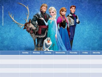 Frozen Behavior Chart