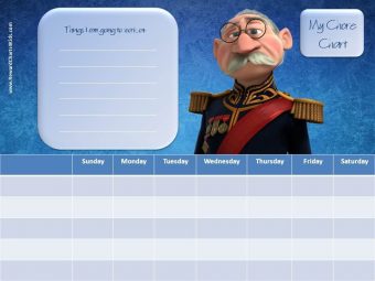 Frozen Chore Chart