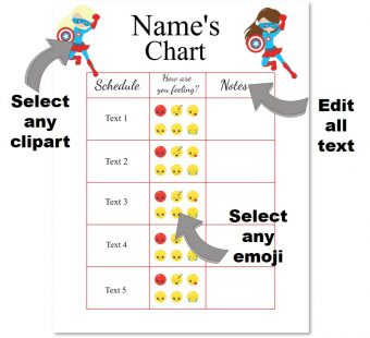 Emotion Chart for Kids