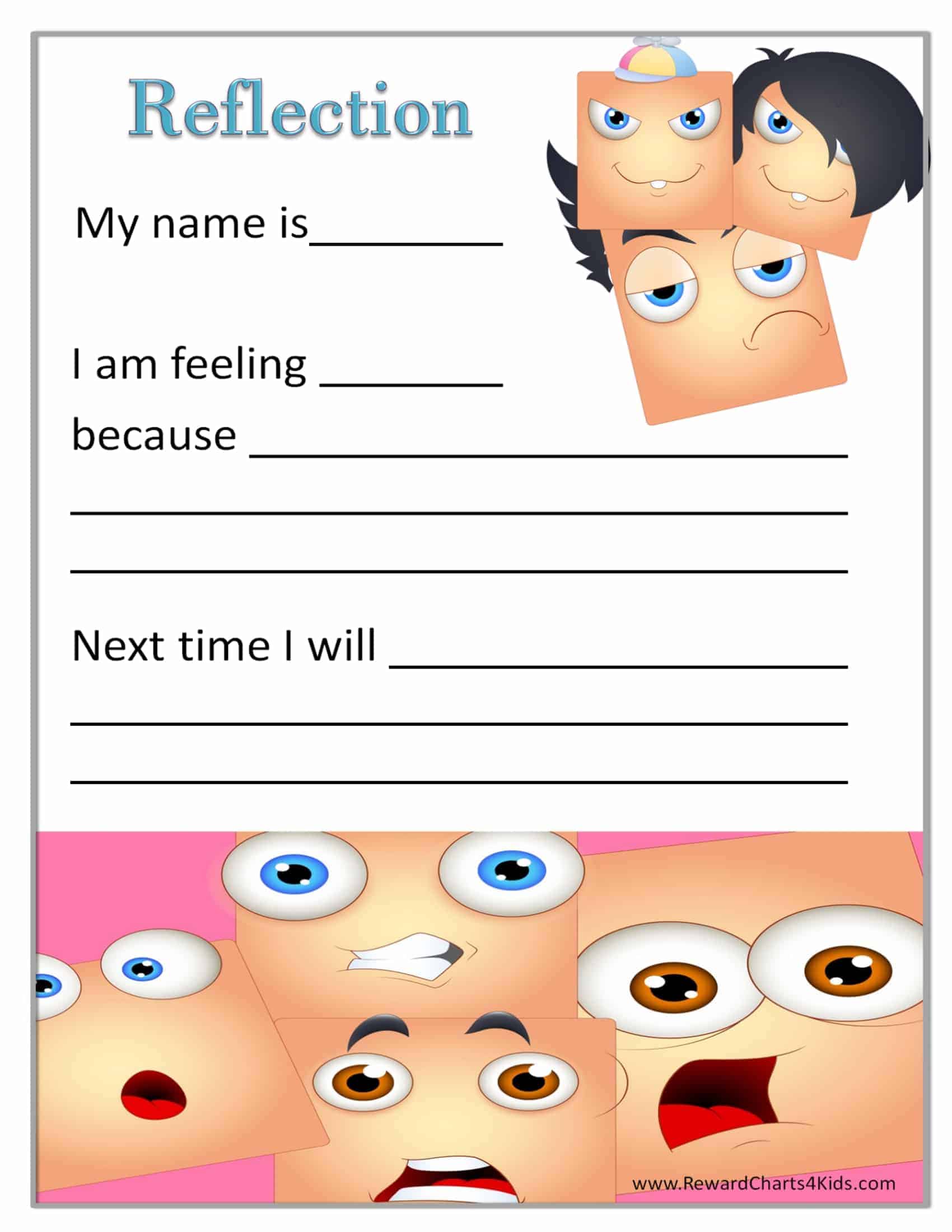 Printable Mood Chart With Faces