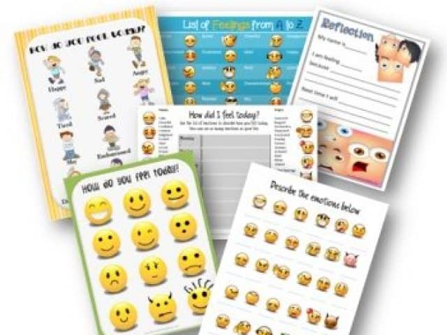 Feeling Chart Faces Printable