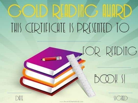 Gold reading reward