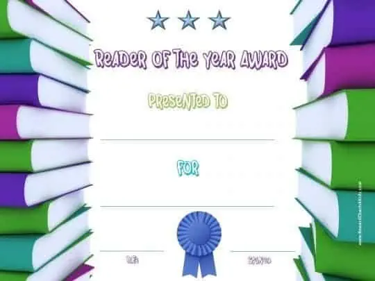Reader of the year award