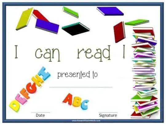 I can read