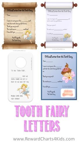 Tooth fairy letters