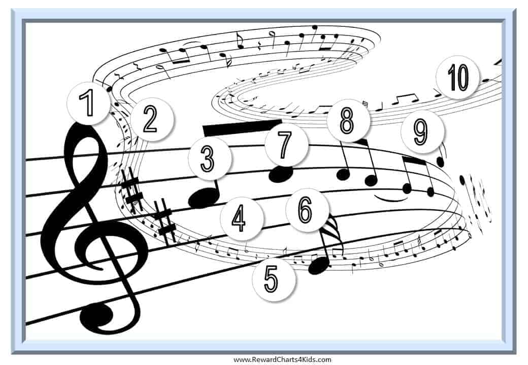 Music Practise Chart