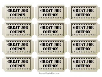 coupons for great job