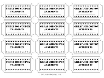 Great job printable vouchers