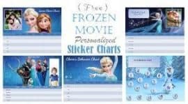 Frozen Reward Charts (Customizable)