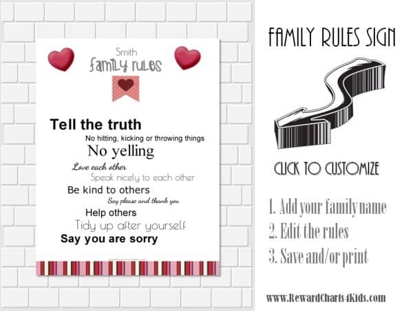 Family Rules Poster