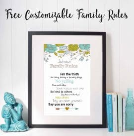 Family Rules Sign