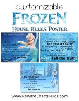 Frozen Family Rules Sign