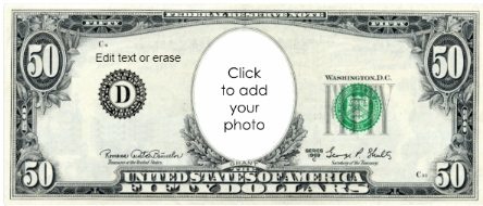 fake money with your photo