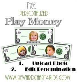 Printable Play Money Template