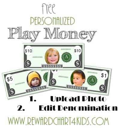 free play money printable template instant download