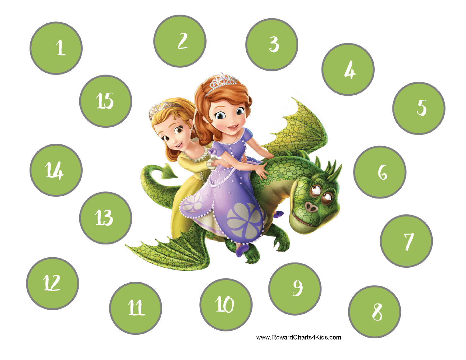 Sofia The First Reward Chart