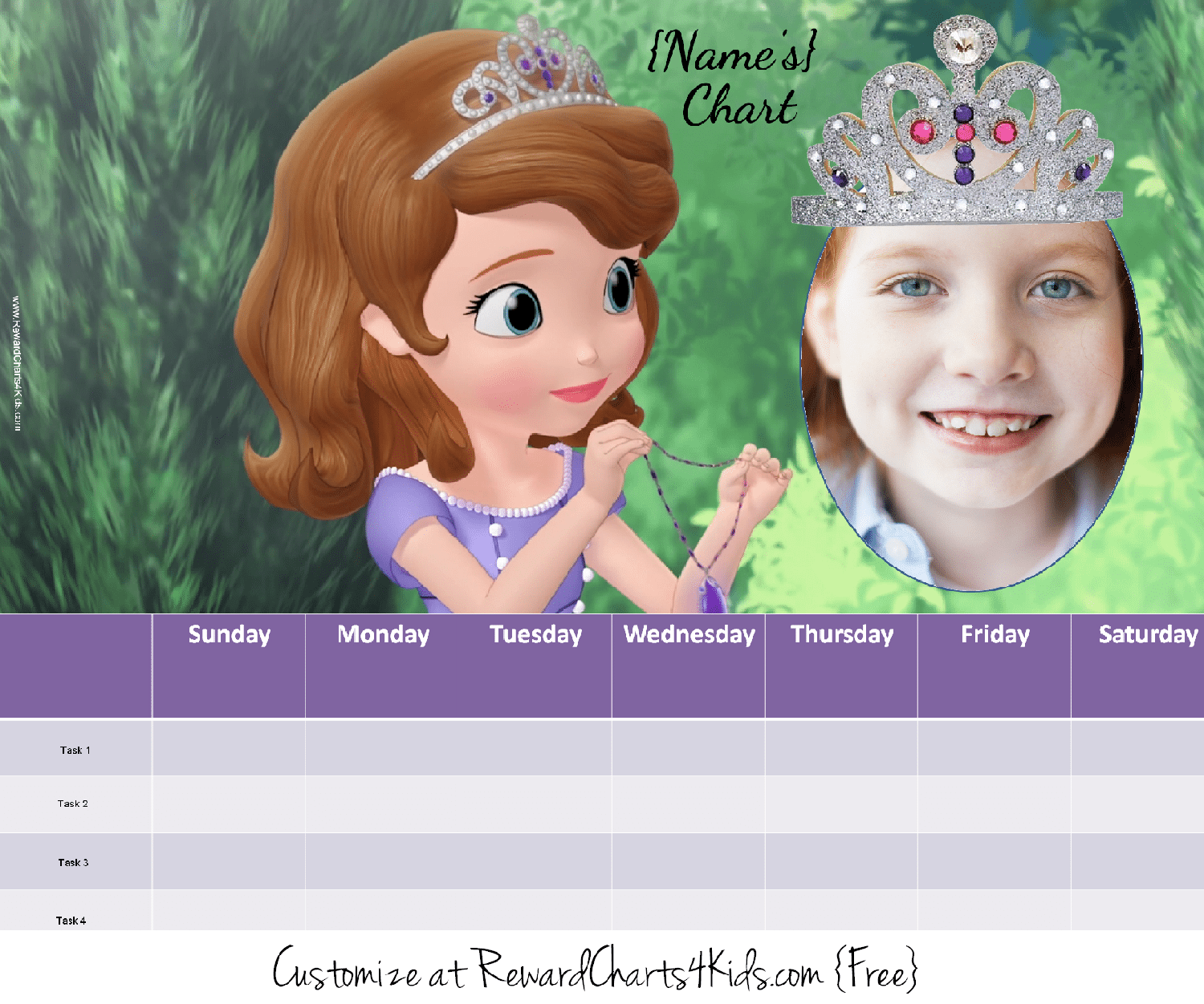 Sofia The First Reward Chart