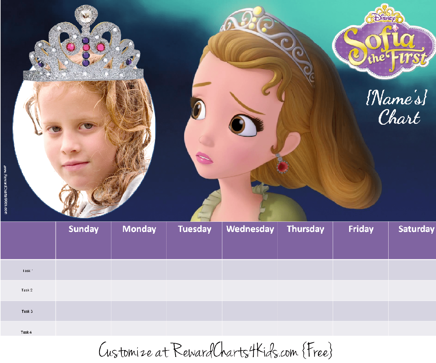 Sofia The First Reward Chart