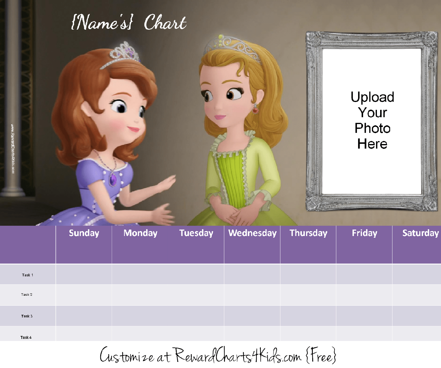 Sofia The First Reward Chart