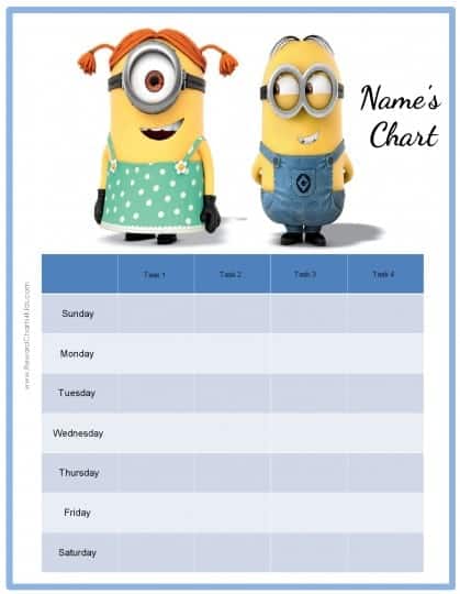 Free printable weekly behavior chart