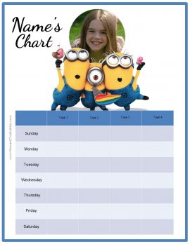 Behavior Charts with the Minions