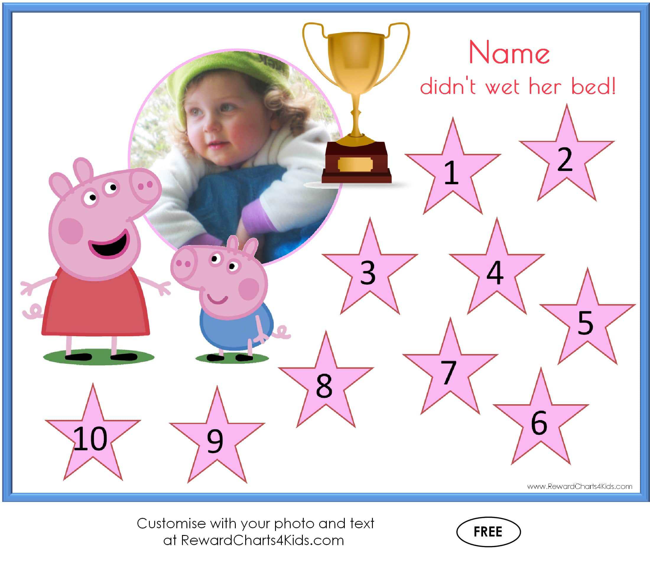 Peppa Pig Potty Chart Printable