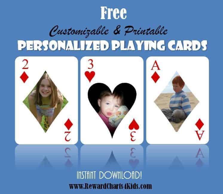 Free Printable Custom Playing Cards Add Your Photo And Or Text