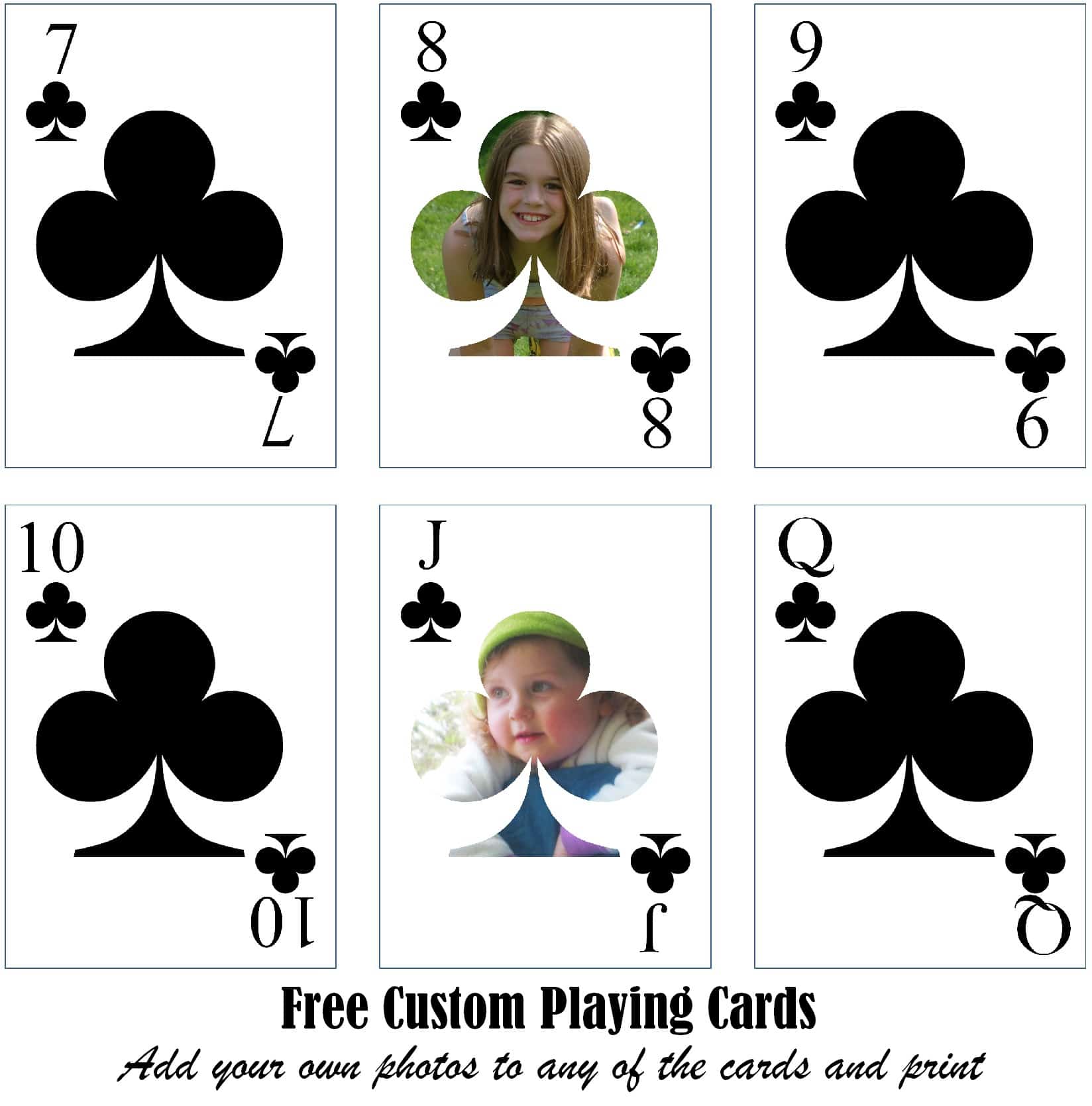 Free Printable Blank Playing Cards Template / Blank playing cards With Free Printable Playing Cards Template
