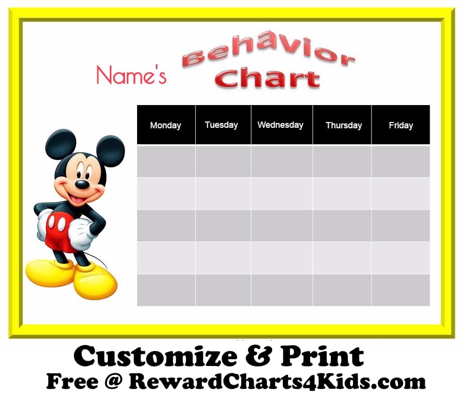 Free Printable Behavior Charts No Registration Required