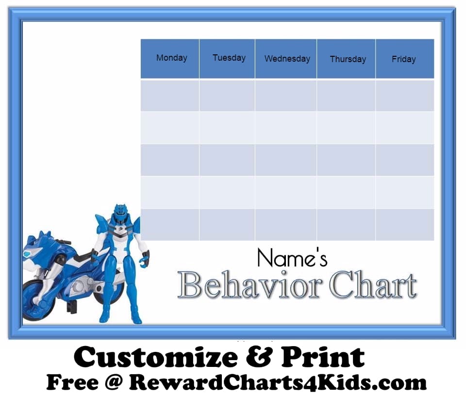 Thomas The Train Behavior Chart