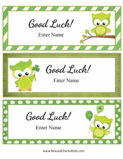 good luck cards for kids