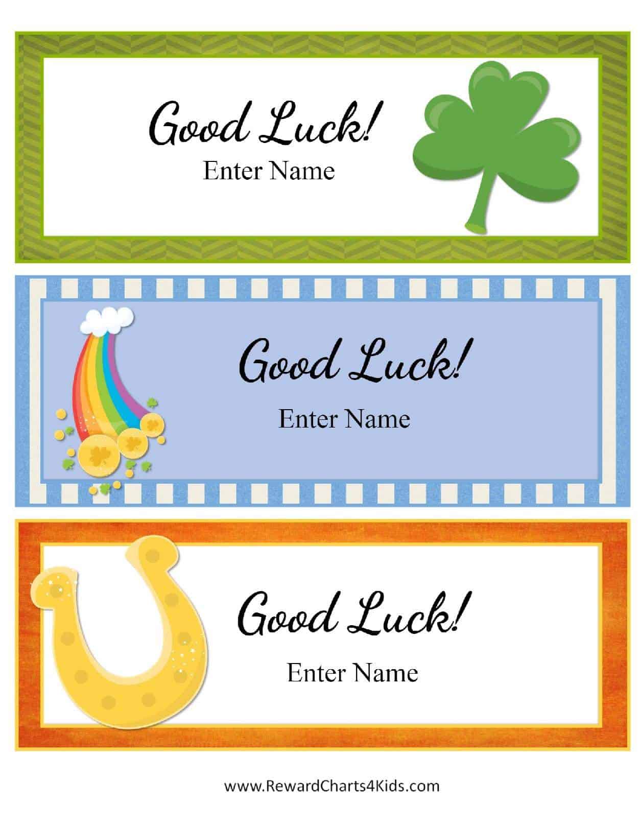 Free Good Luck Cards For Kids Customize Online Print At Home