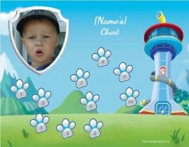 Paw Patrol Charts