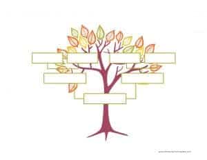 Blank family tree