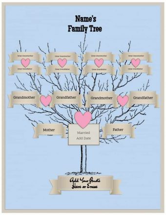 family tree template for kids
