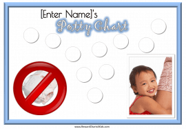 Potty chart with your photo