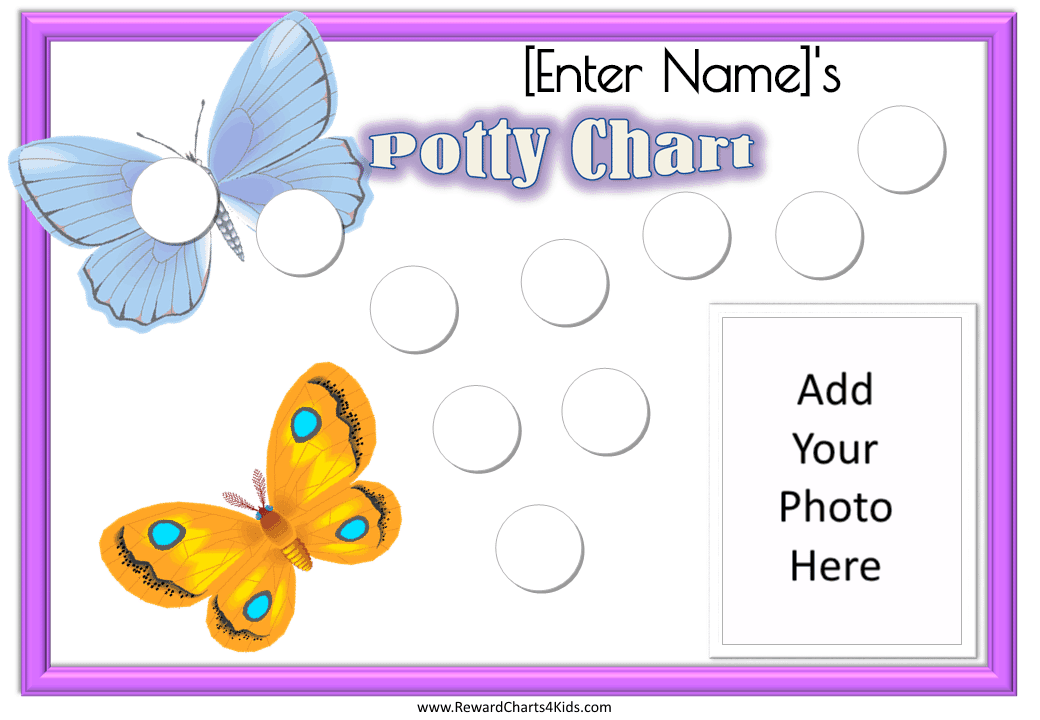Free Potty Training Chart Printables | Customize Online & Print at Home