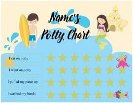 potty training sticker chart