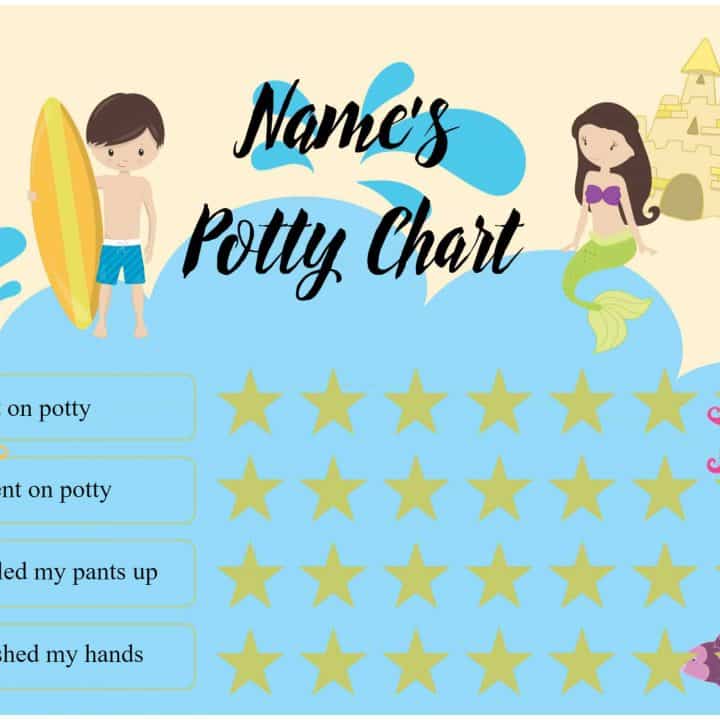 potty training sticker chart
