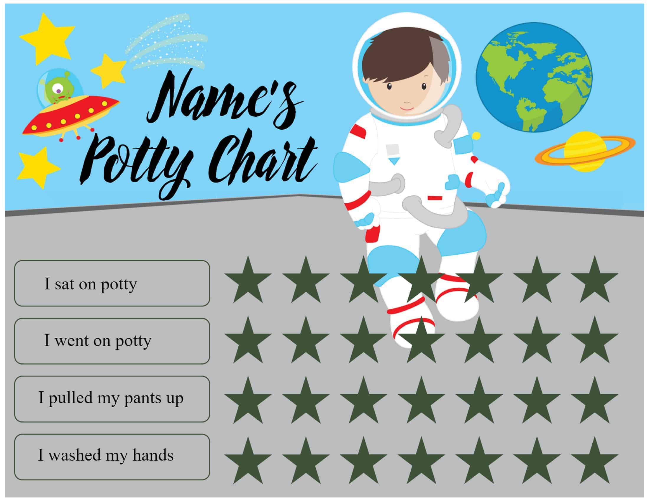 Potty Training Chart App