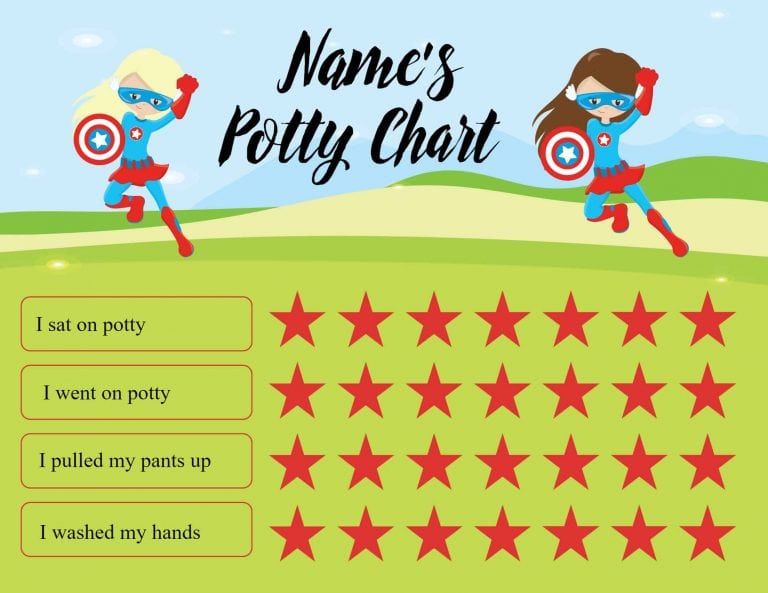 Potty Chart DIY | Free online potty chart maker | No registration required