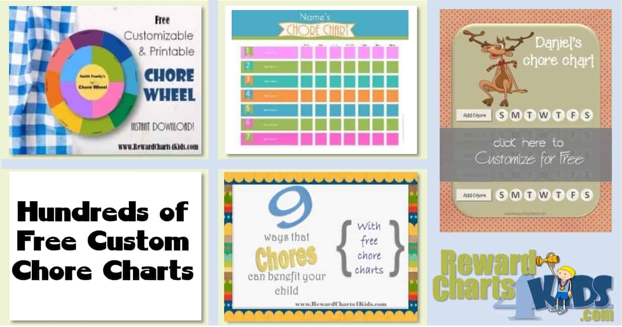 Free Printable Chore Charts For Multiple Children