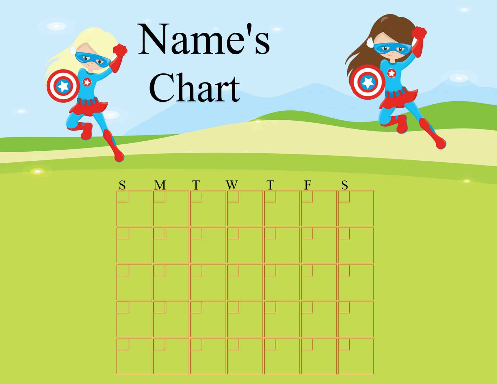 Free editable monthly behavior chart many designs are available