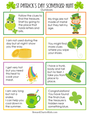 saint patricks day treasure hunt