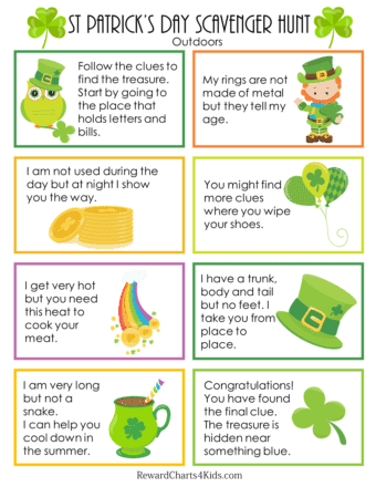 saint patricks day treasure hunt