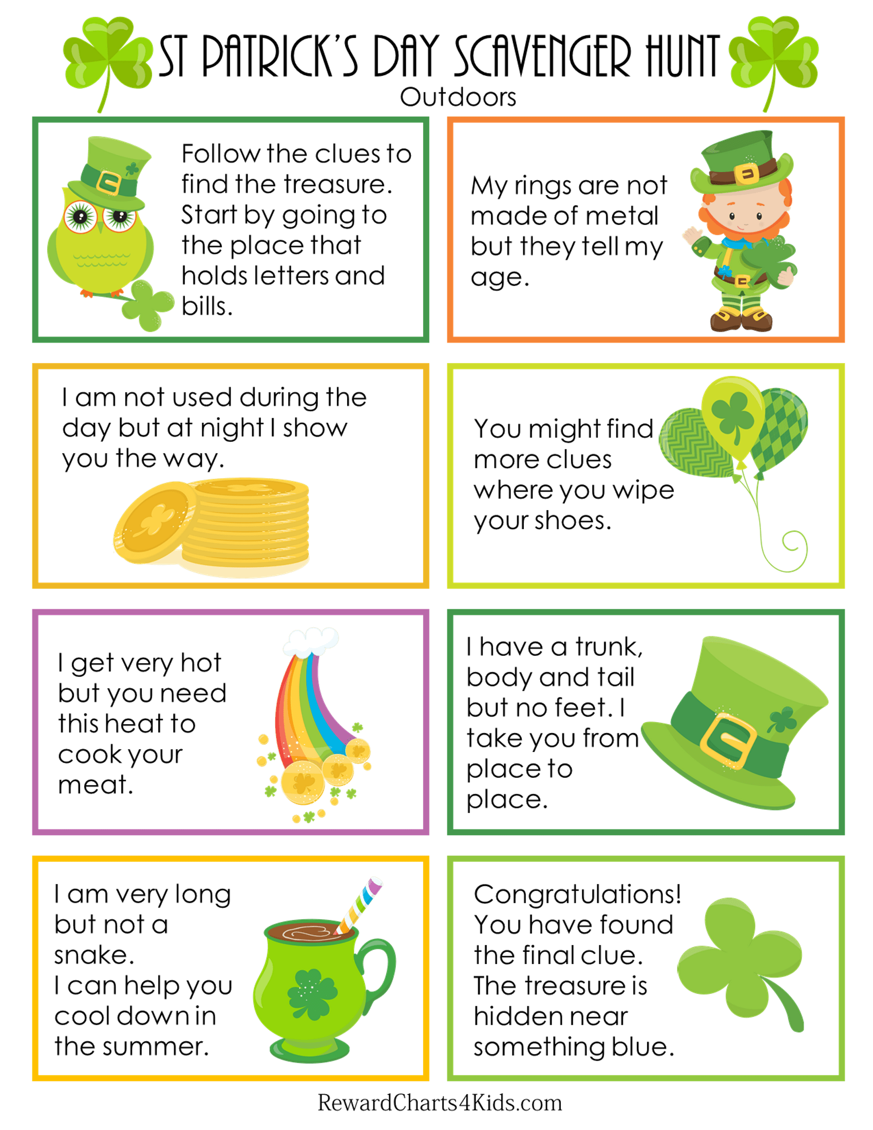 St Patrick's Day Scavenger Hunt