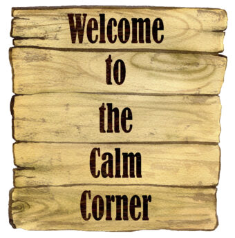 calm corner sign